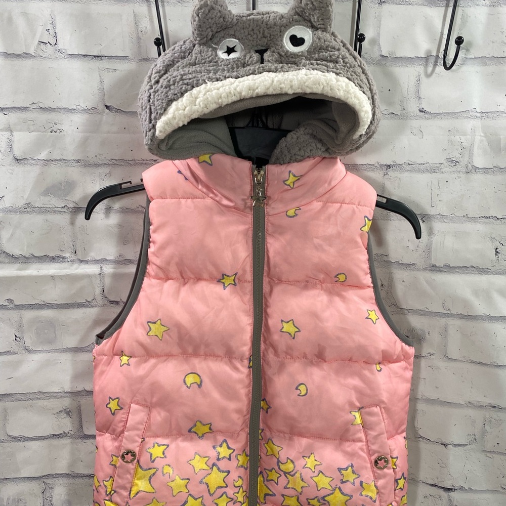 E.S Puffer Vest With Hood Size S